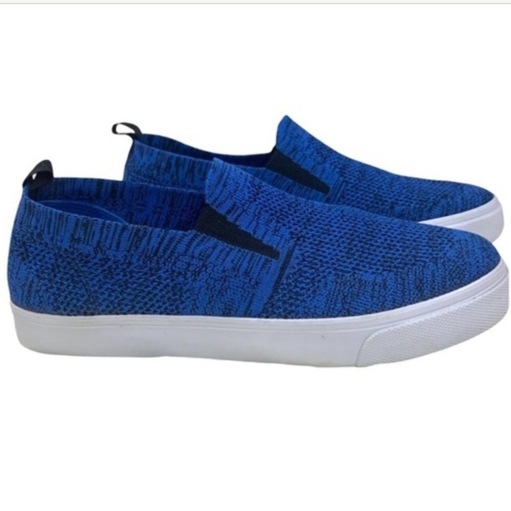 Old Navy slip on blue & black knit slip on sneakers Womens Sz 6